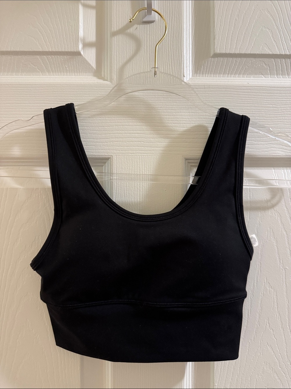 Harmony & Balance Black Women's Scoop Neck Sports Bra